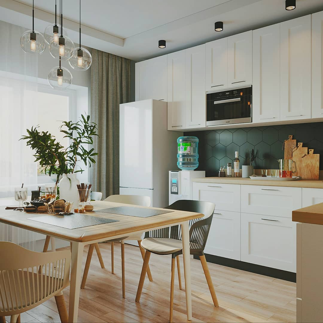 Интерьер кухни в офисе компании