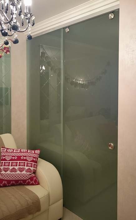 Раздвижная дверь для зонирования помещений