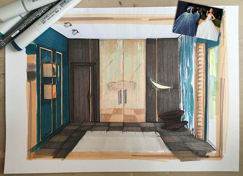 Алиса в стране чудес (дизайн спальни)