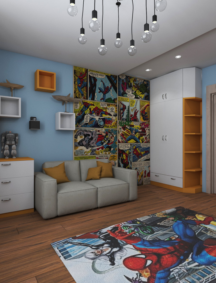 Детская комната с супергероями для юного гика