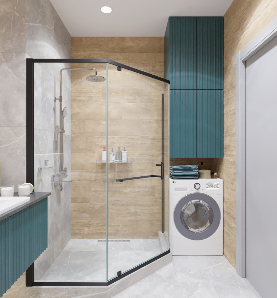 Обложка проекта: Санузел в "мужской" квартире