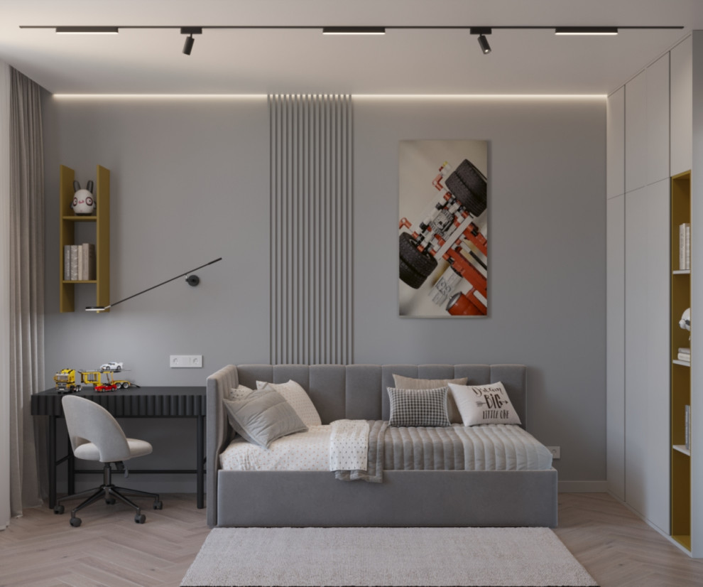 Обложка проекта: Дизайн интерьера детской № 19