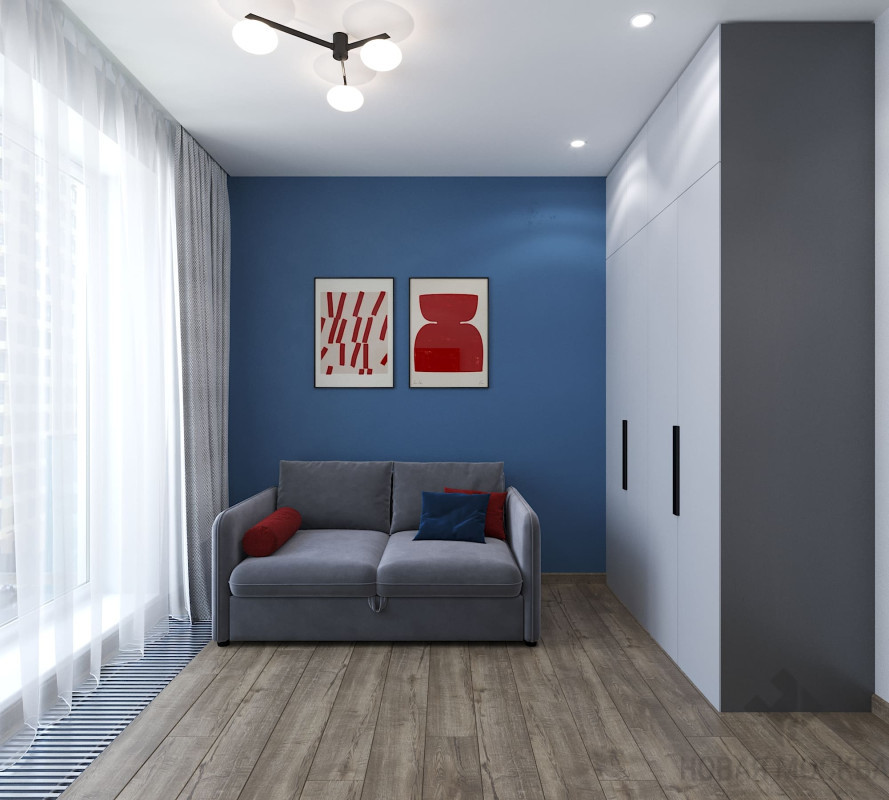 Дизайн двухкомнатной квартиры по адресу: Очаковское шоссе, 9А