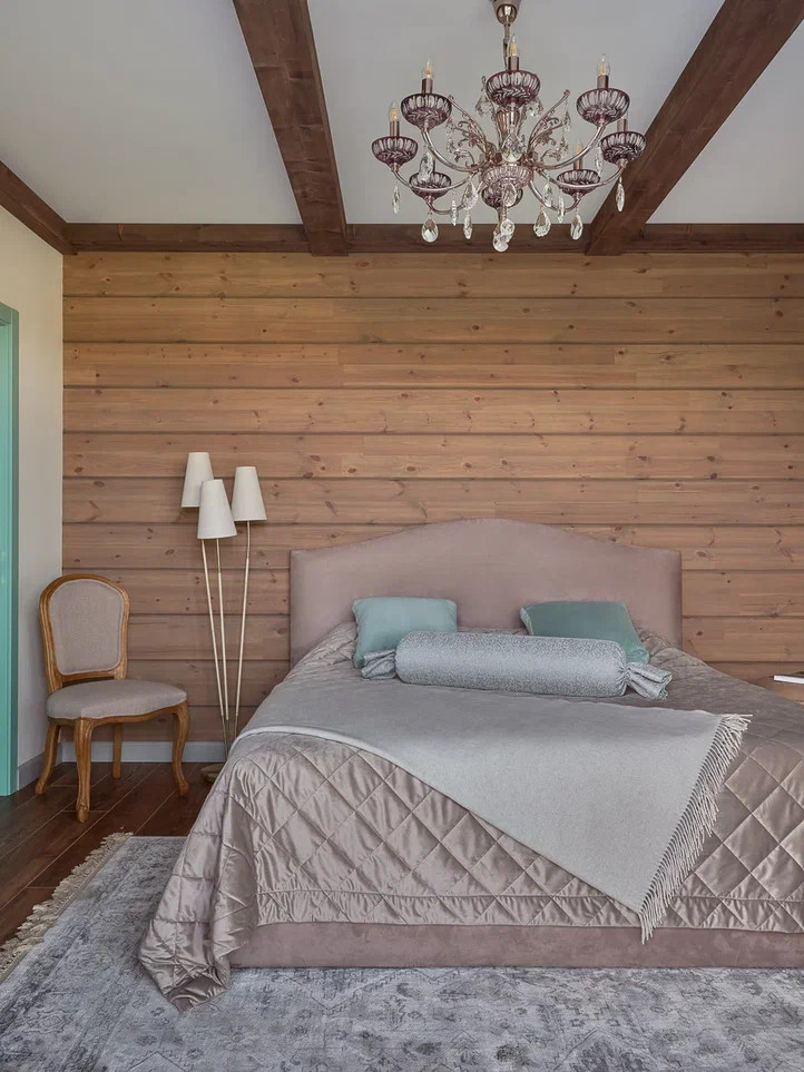 Дом из клееного бруса в стиле шале