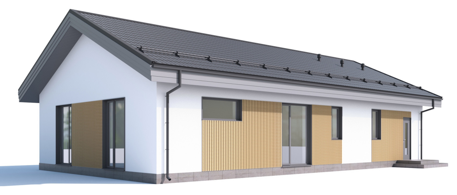 Небольшой загородный дом, 115 м.кв.