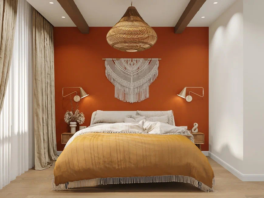 Трехкомнатная квартира 108 м² в скандинавском стиле с элементами бохо