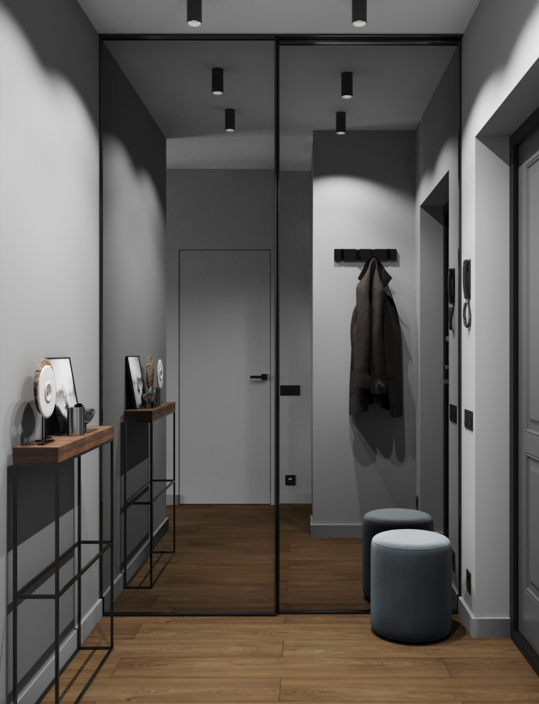 Студия в тёмных тонах для молодого человека