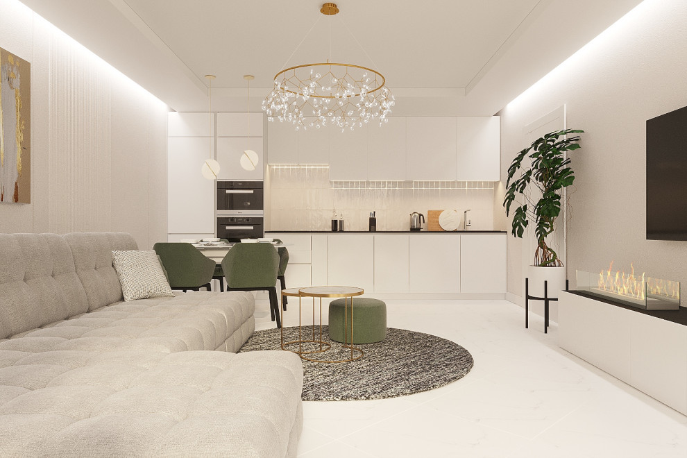 Дизайн двухкомнатной квартире в Квартале Энтузиастов