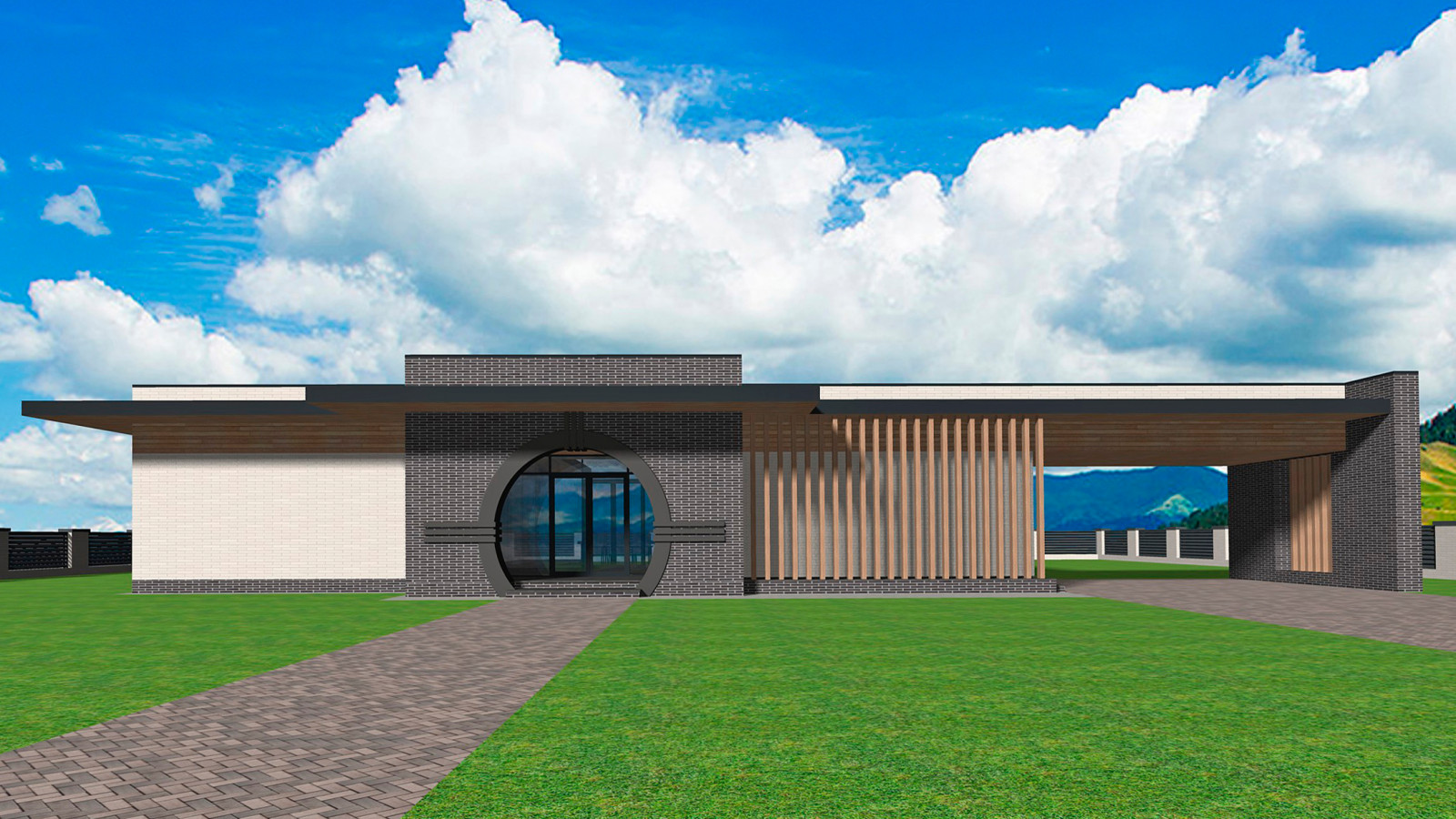 Обложка проекта: Проект дома в горном Алтае L-287 в стиле минимализм