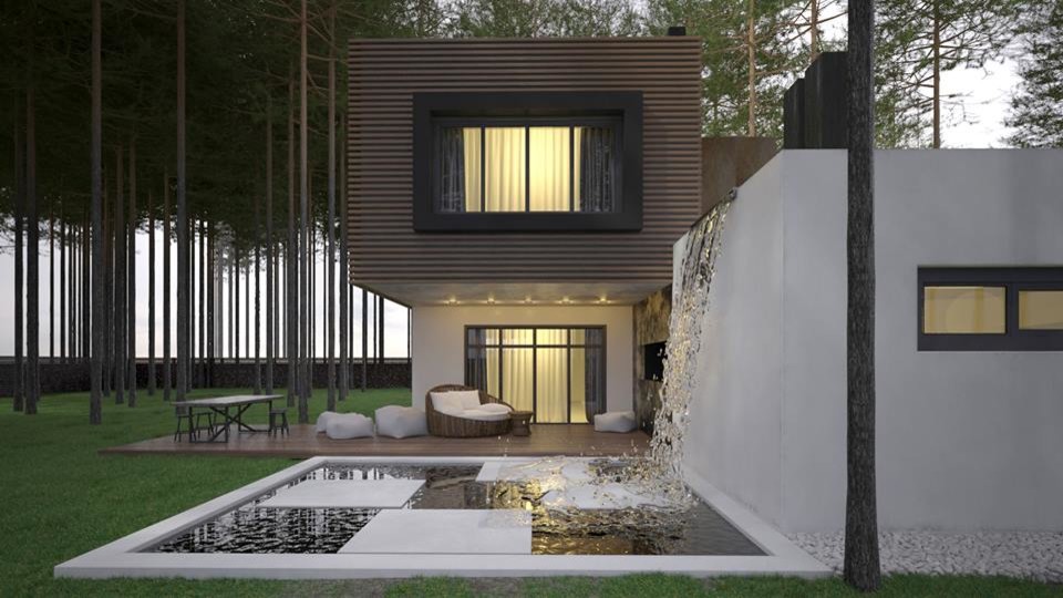 Обложка проекта: Дом в сосновом лесу / House in the forest