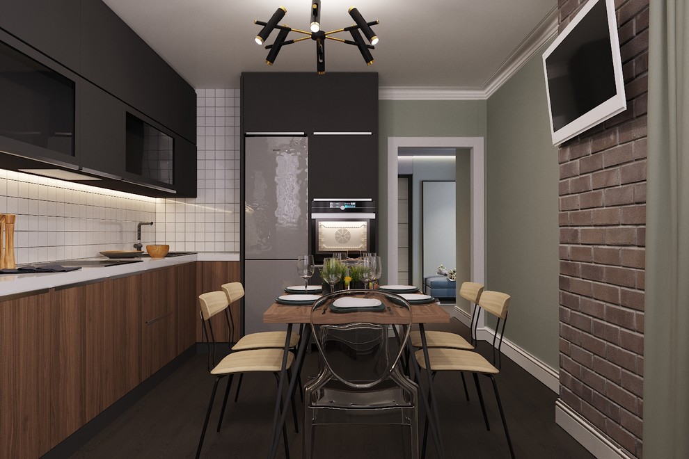 Современный интерьер с элементами лофта в г.Оренбург