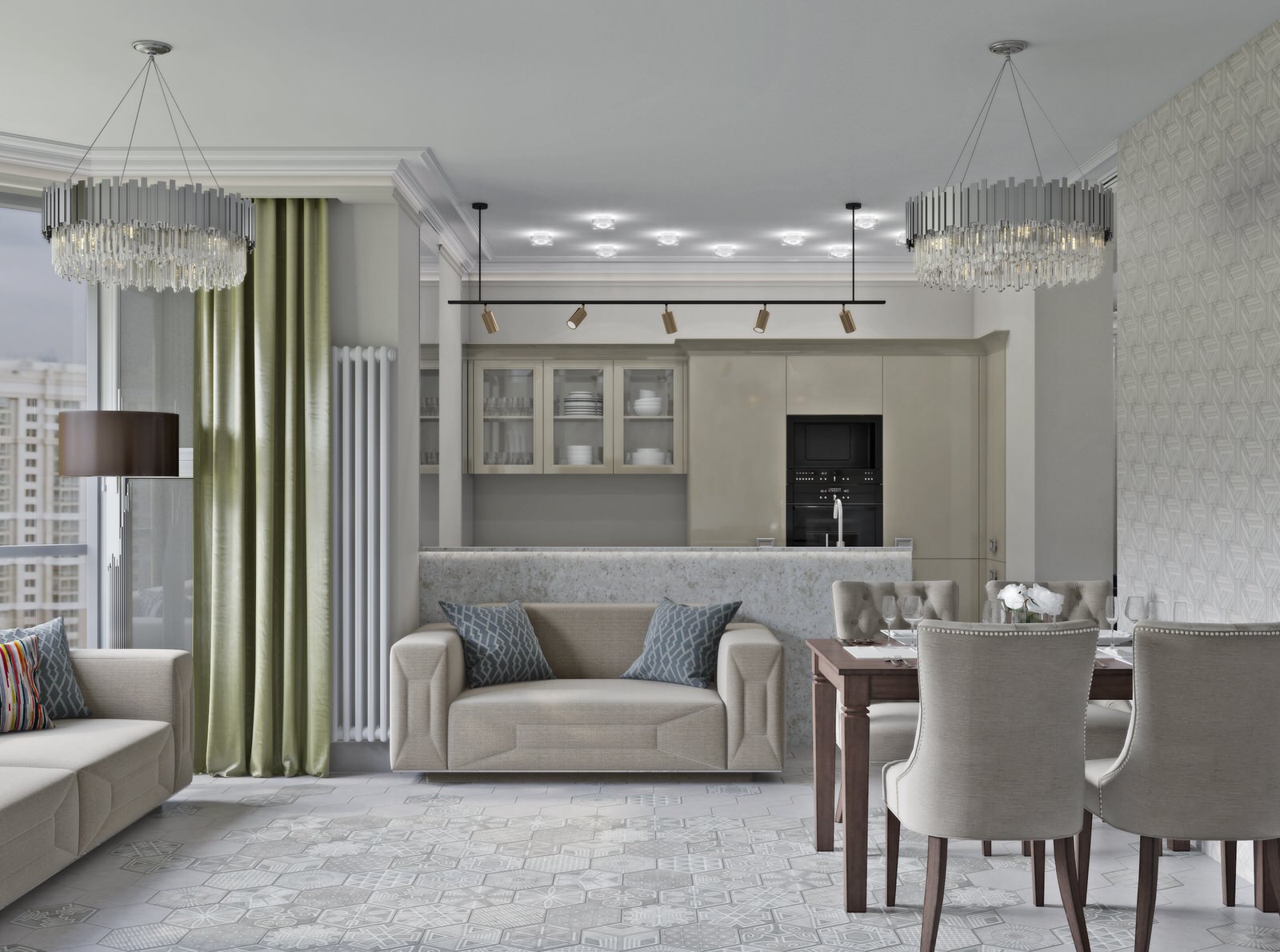 Дизайн-проект квартиры в ЖК Мосфильмовский