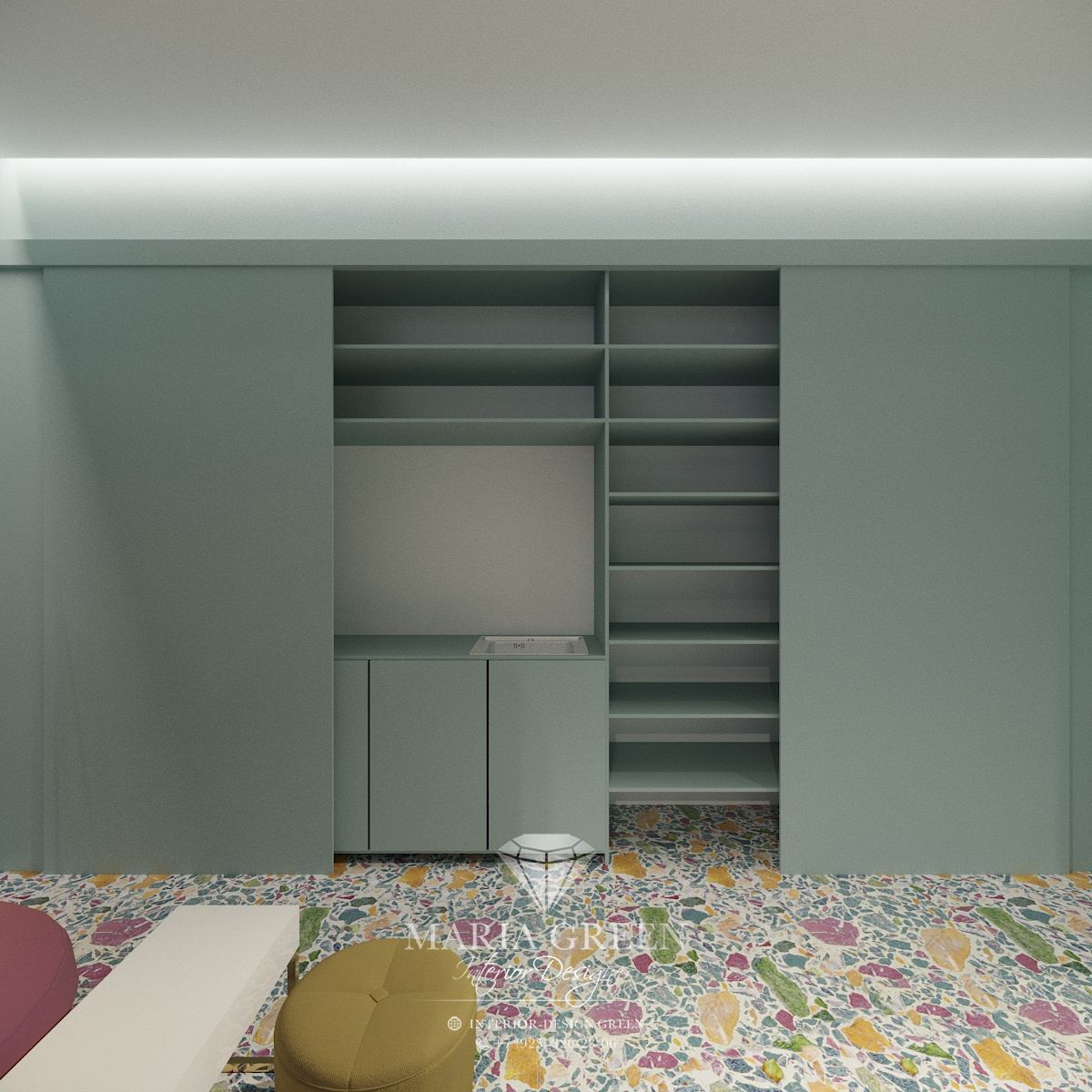A stylish beauty salon in Milan