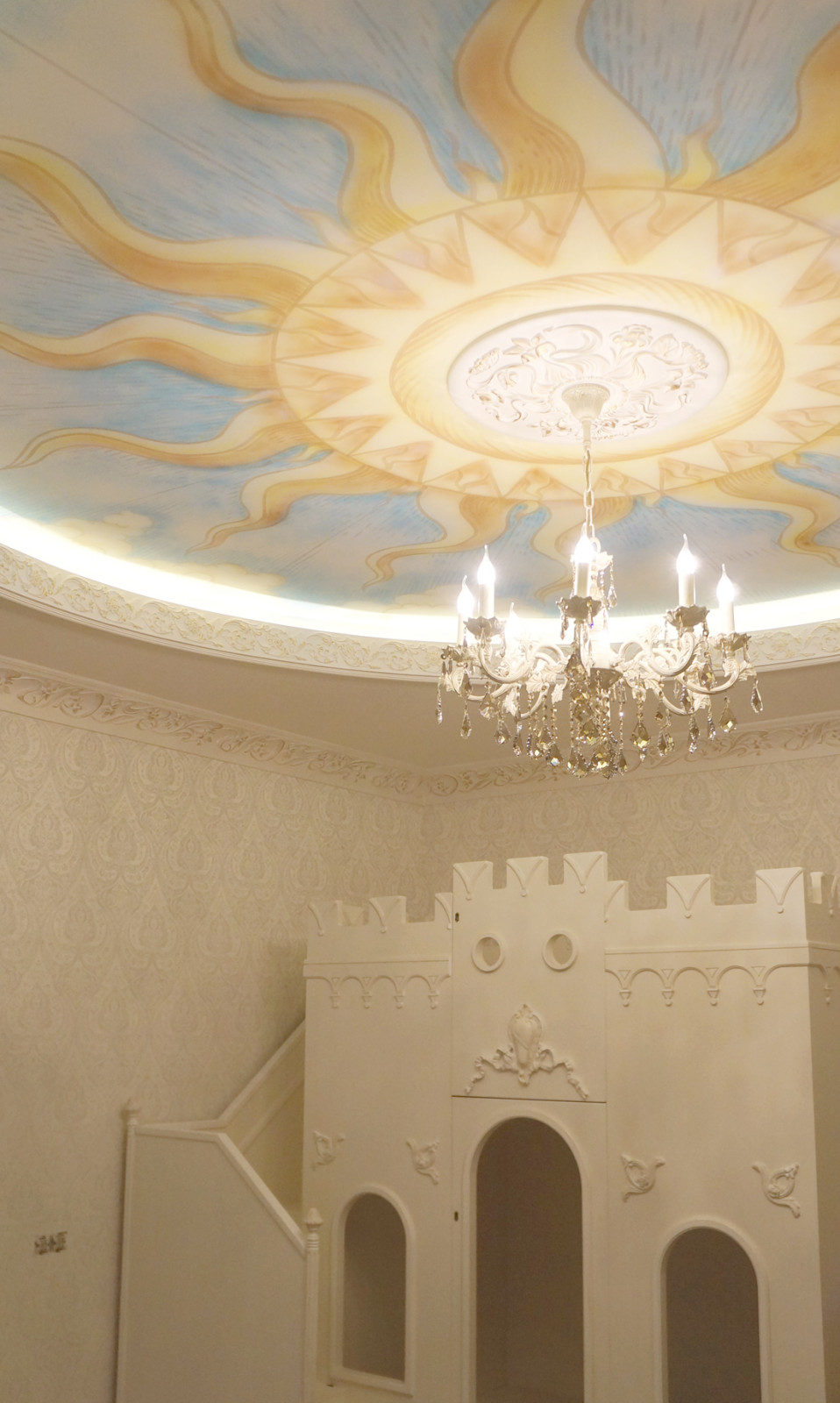 Роспись потолка в детской для мальчика