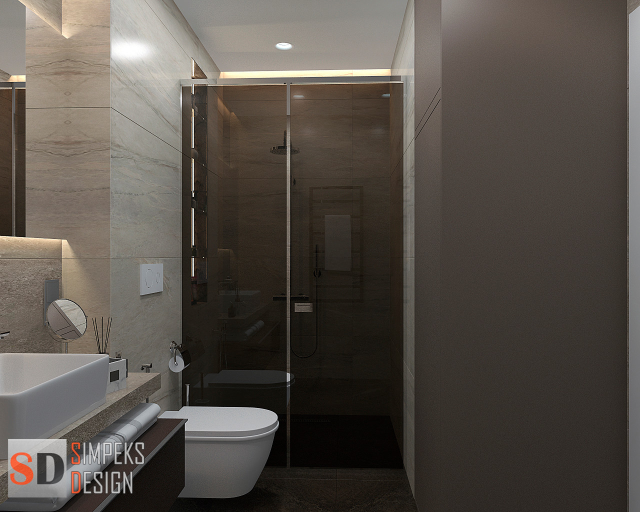 Tinted shower partition