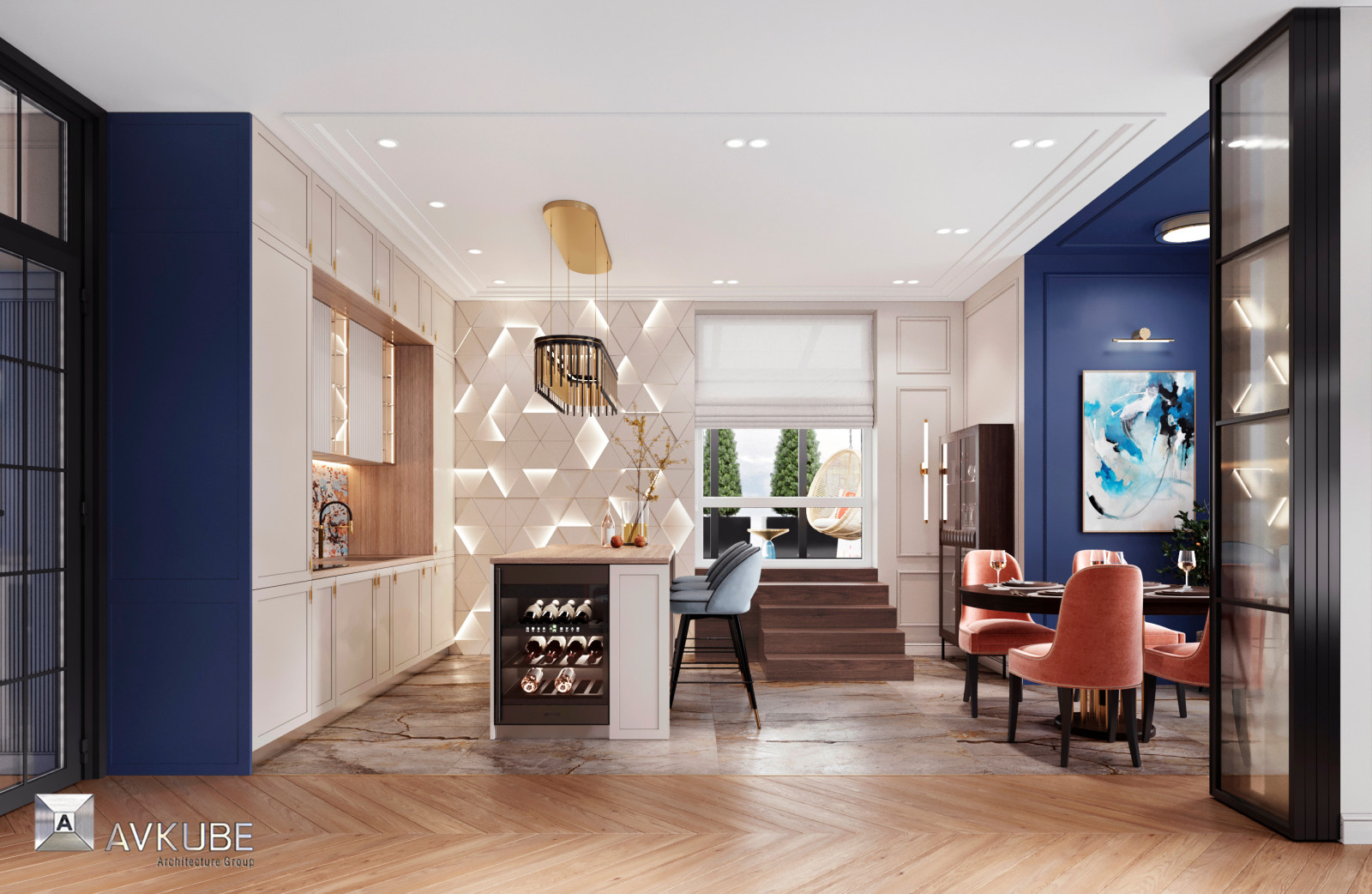 КВАРТИРА В СОВРЕМЕННОМ СТИЛЕ С ЭЛЕМЕНТАМИ КЛАССИКИ В ЖК CITY PARK