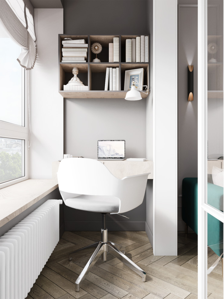 Рабочее место со стеклянной перегородкой ЖК Clever Park