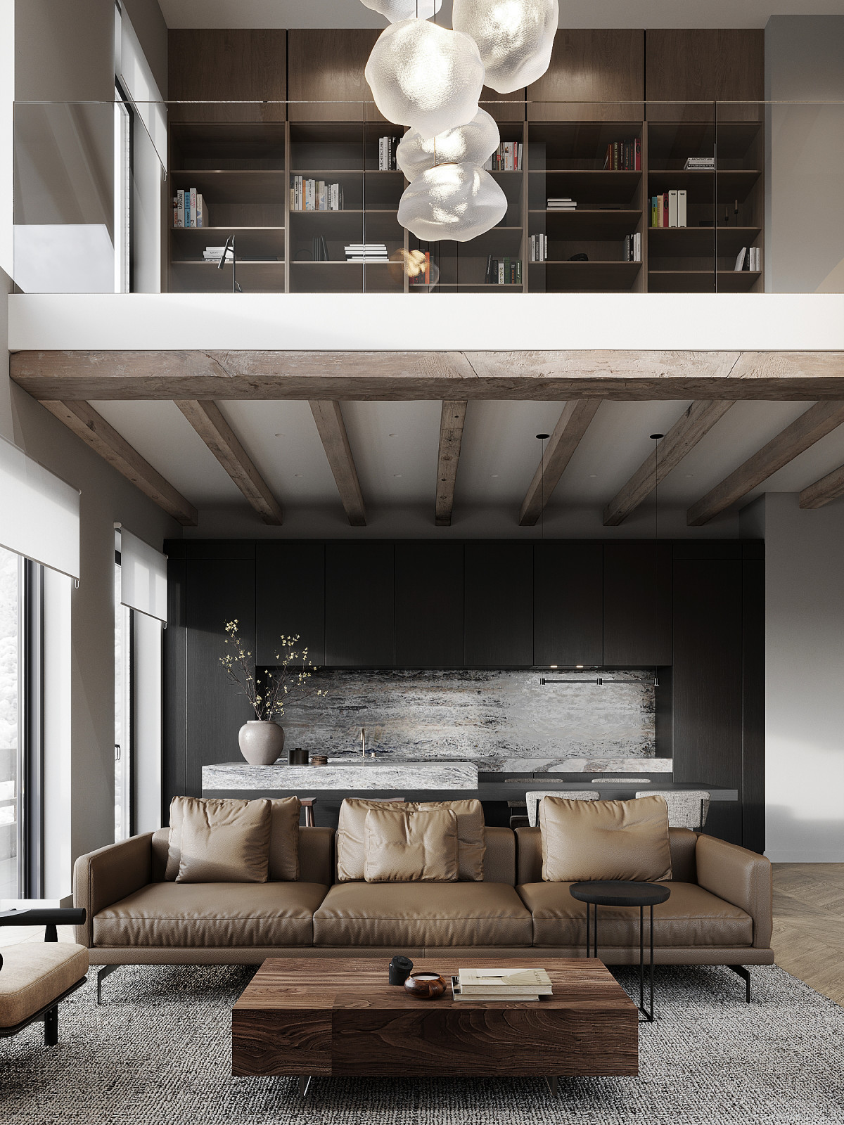 Современное шале в горах