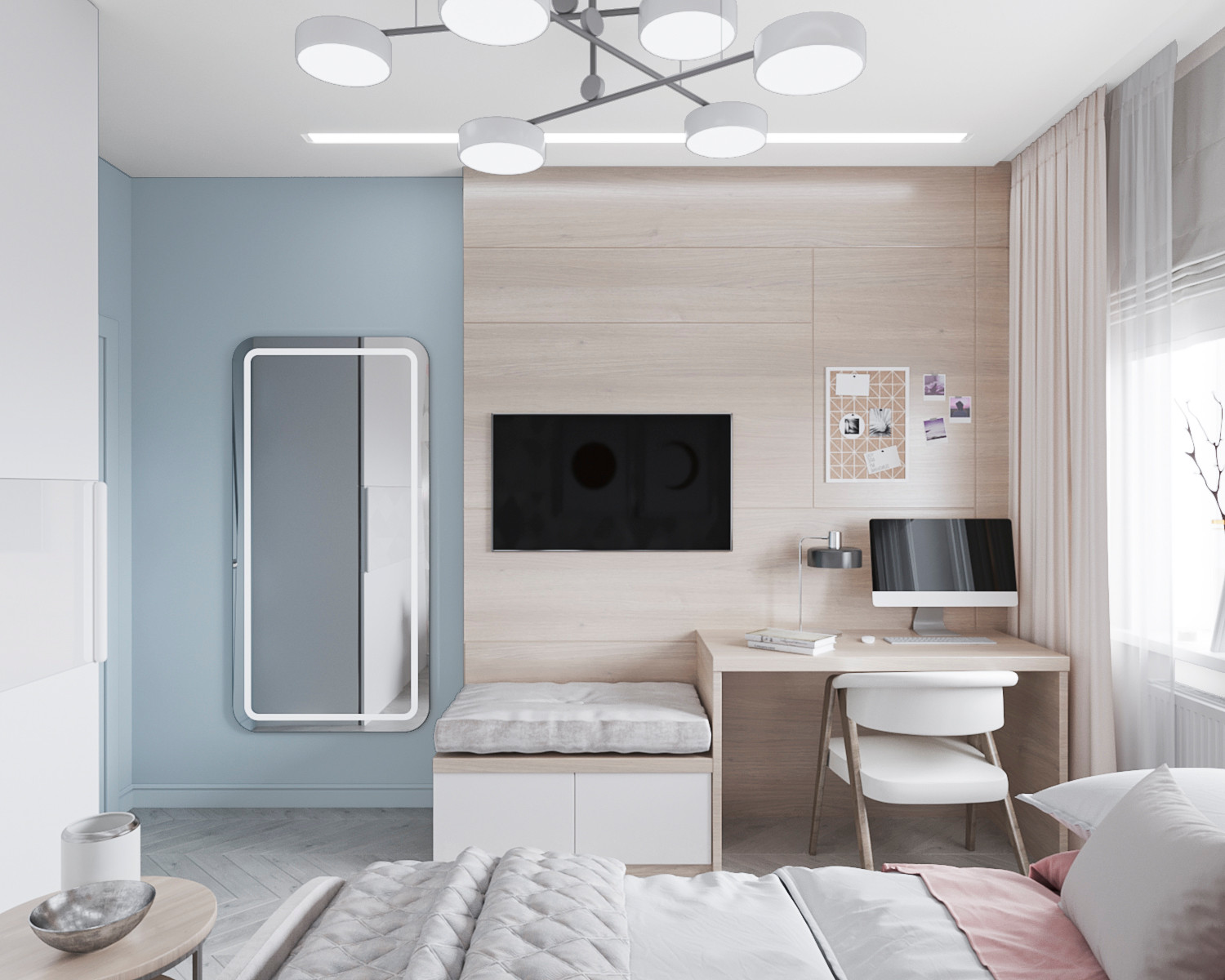 Квартира в пастельных тонах