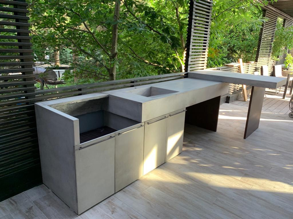 Обложка проекта: Кухонная мебель из бетона