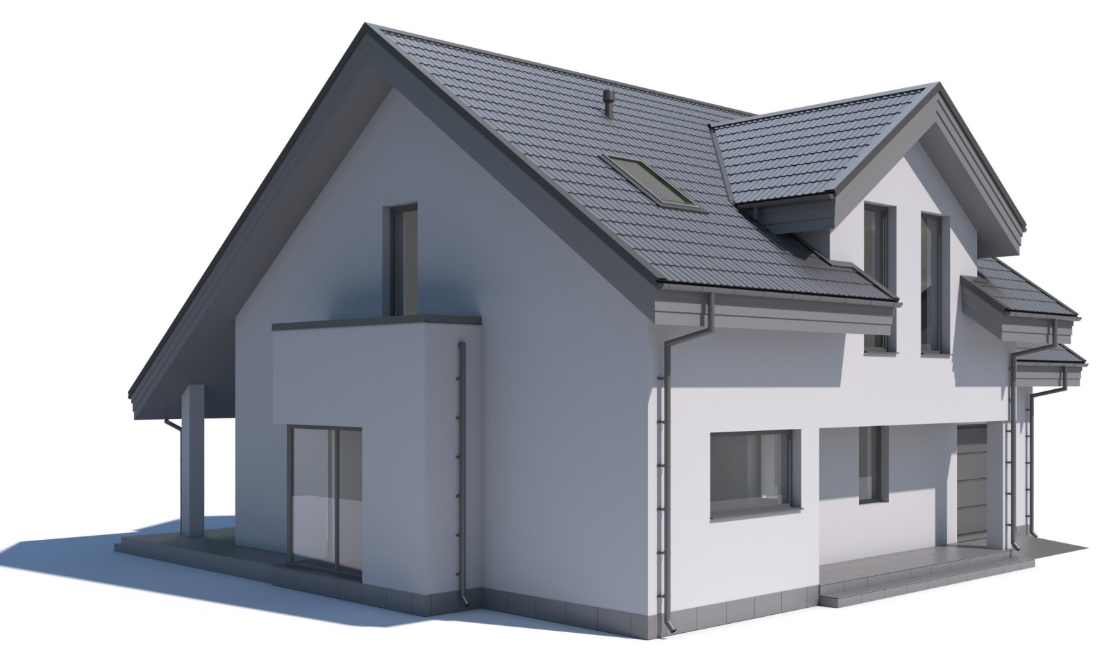 Индивидуальный жилой дом с мансардой, 190 м. кв.