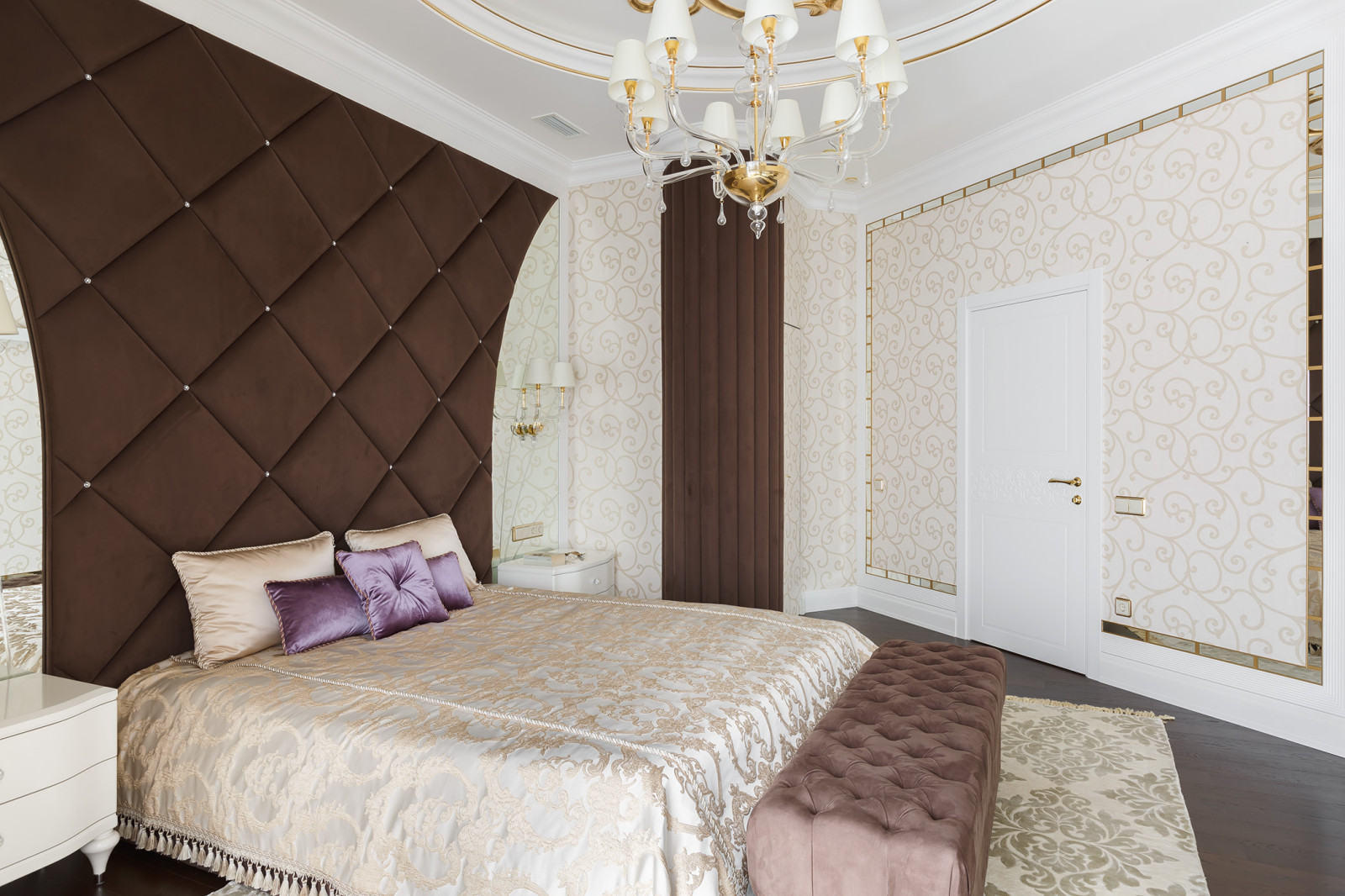 Мебель и мягкие стеновые панели для проекта дизайнера Натальи Резцовой