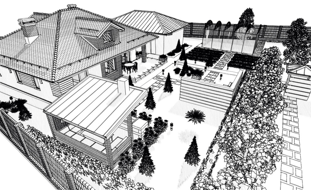 Эскизный проект благоустройства участка 1