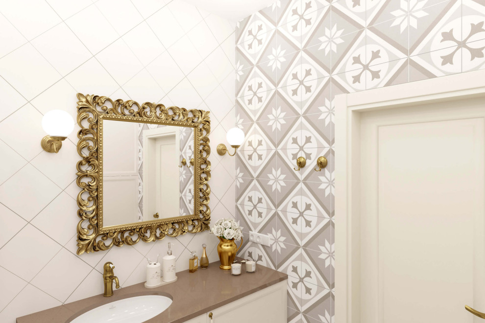 Двухкомнатная квартира 61м2 в ЖК "Соколиный форт" в стиле неоклассика