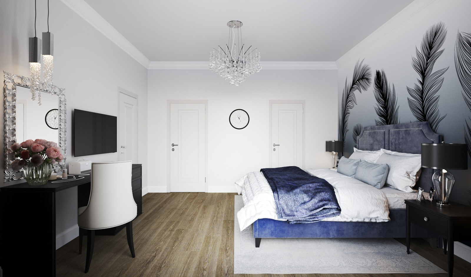 Спальня в стиле неоклассика