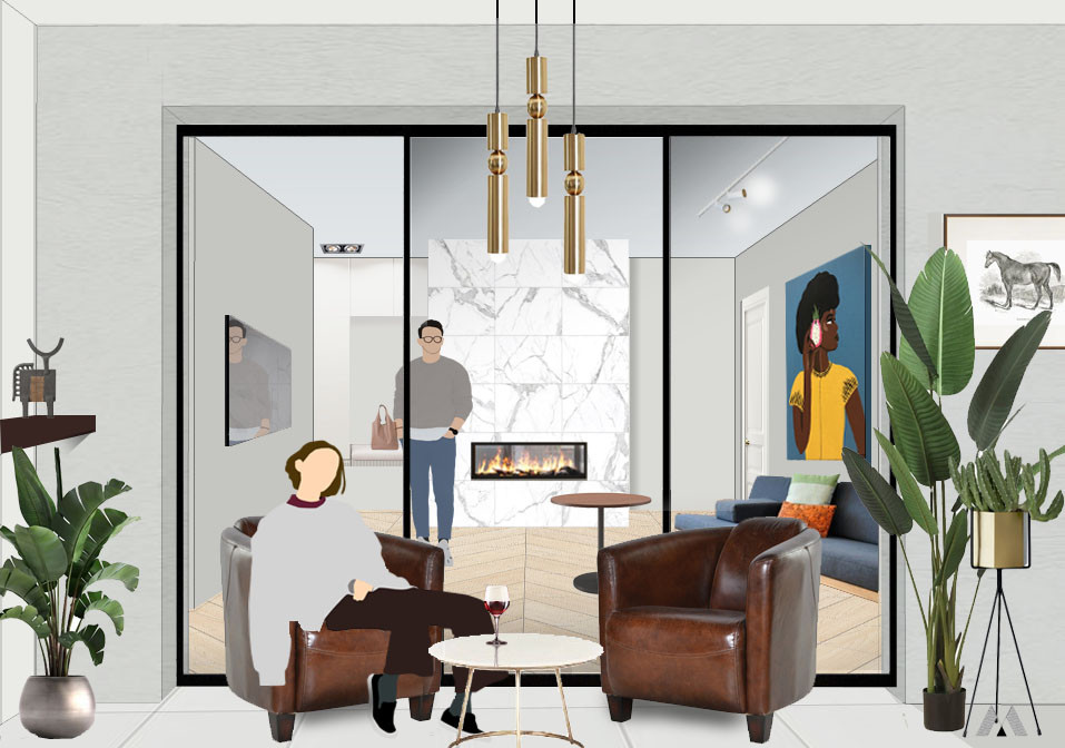 Дизайн-концепт к проекту ЖК "Лобачевский"