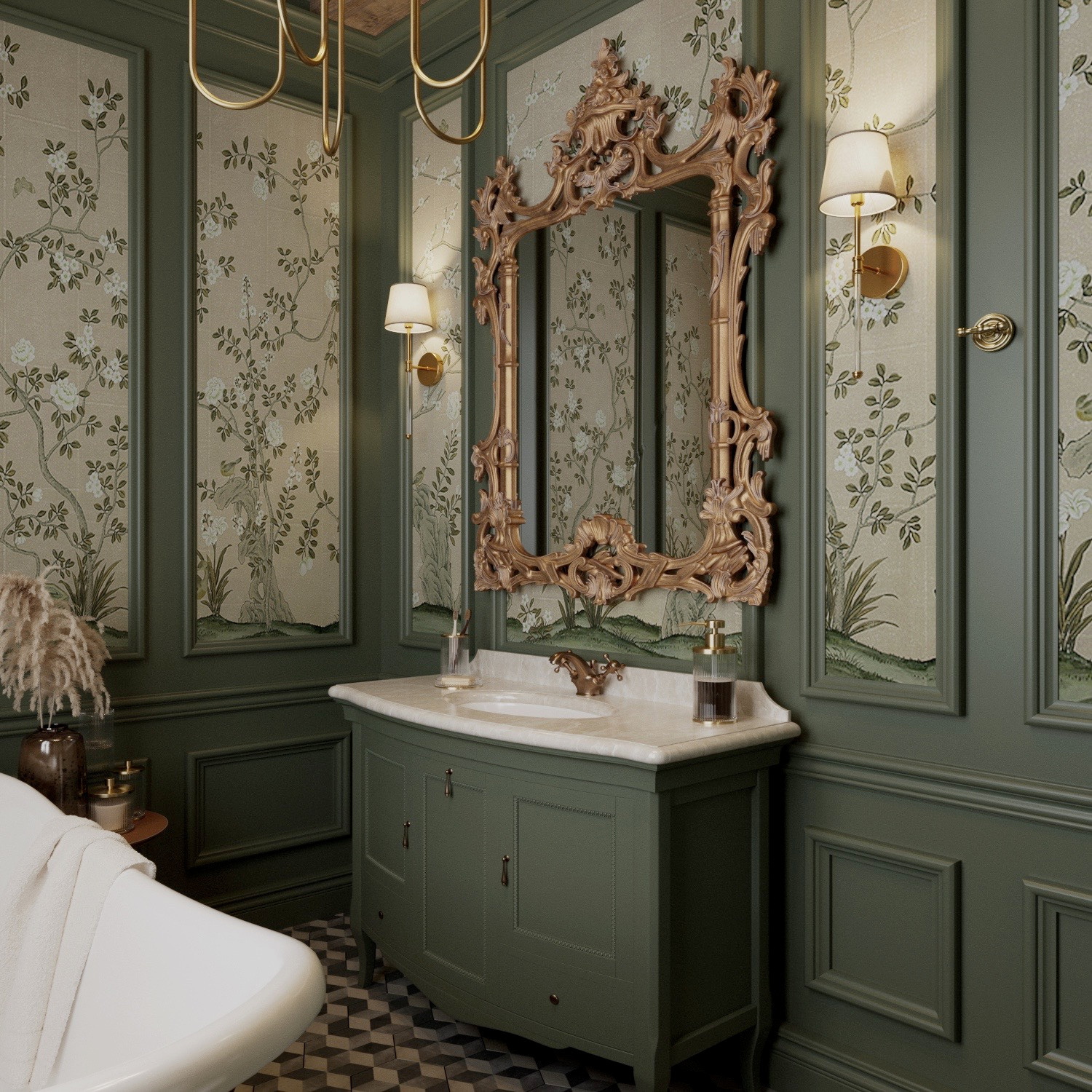 Обложка проекта: Ванная комната в дачном домике.