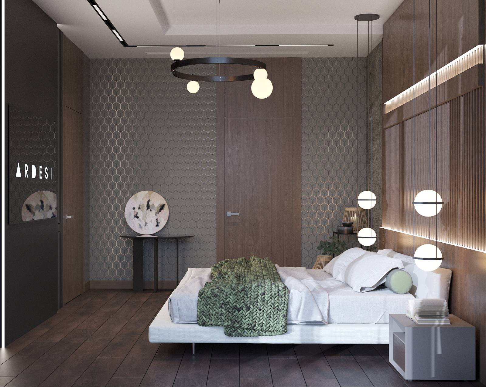 Интерьер двухэтажного загородного дома