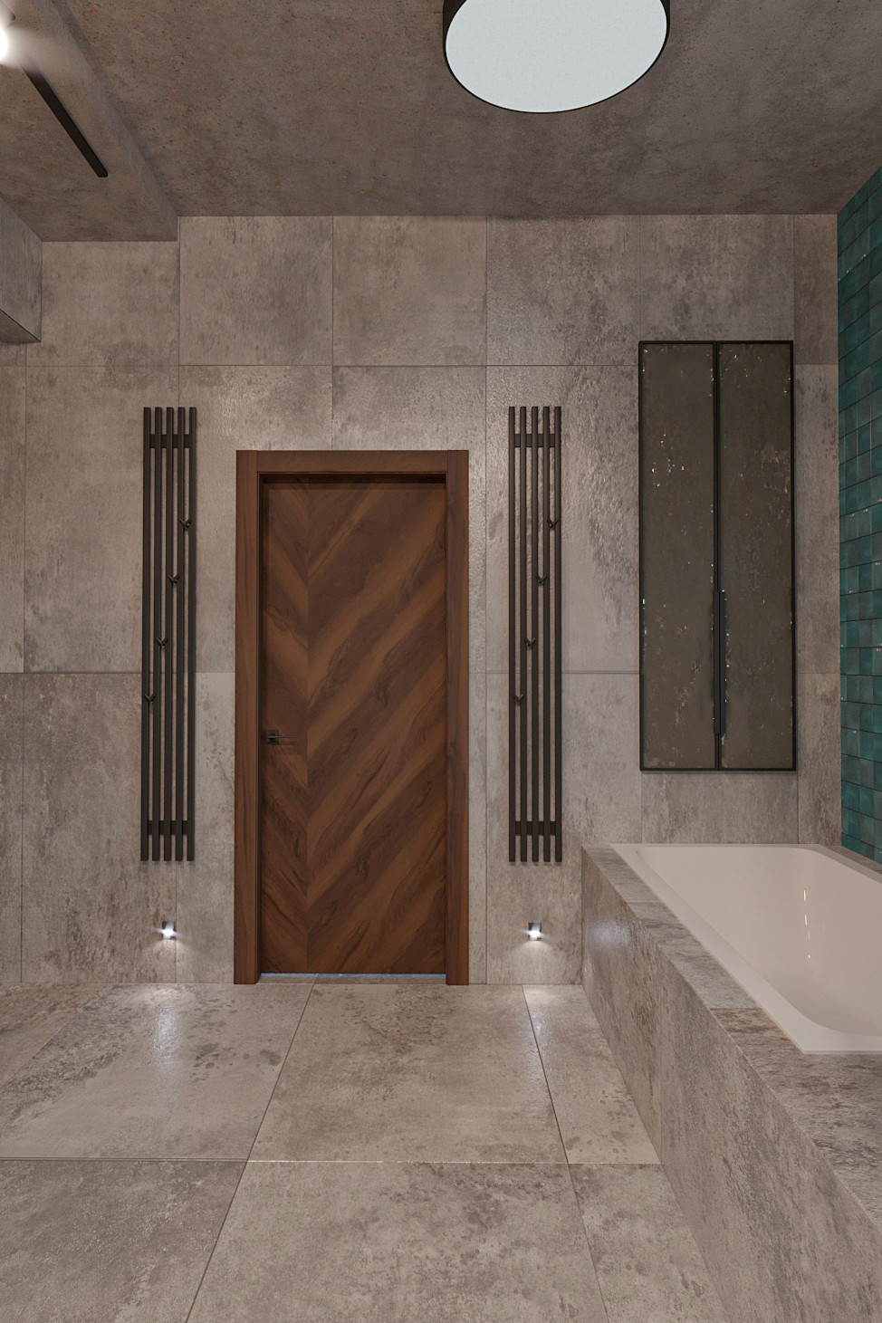 Дом в стиле яркое шале. Ванная2