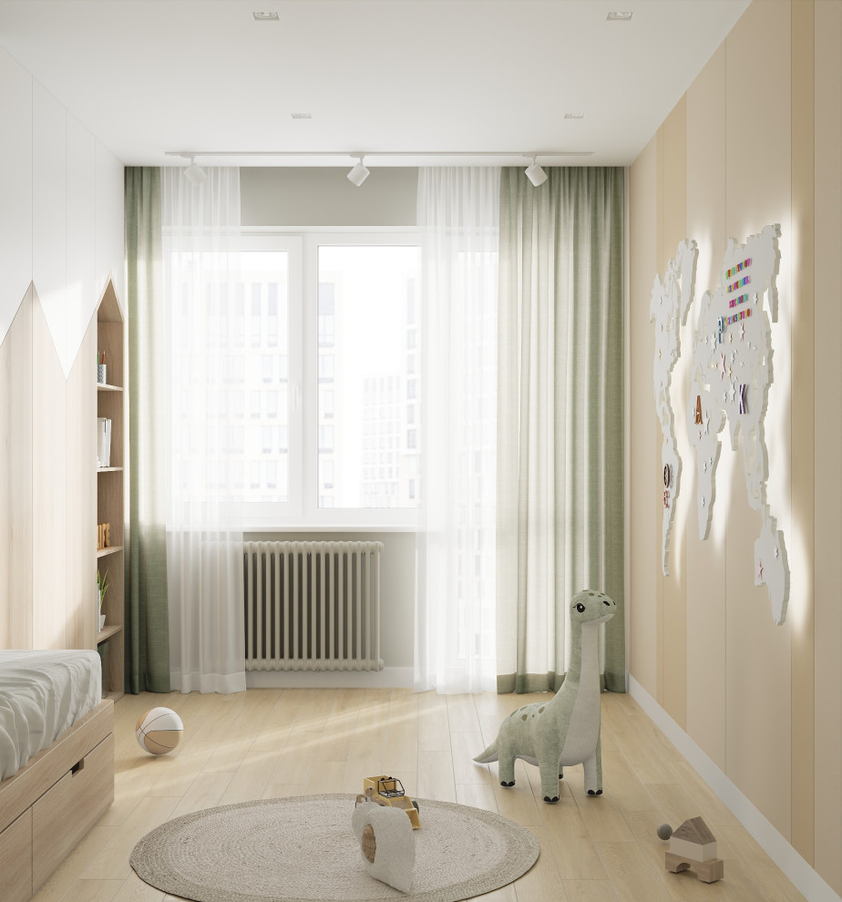 Современный таунхаус в теплой бежевой гамме