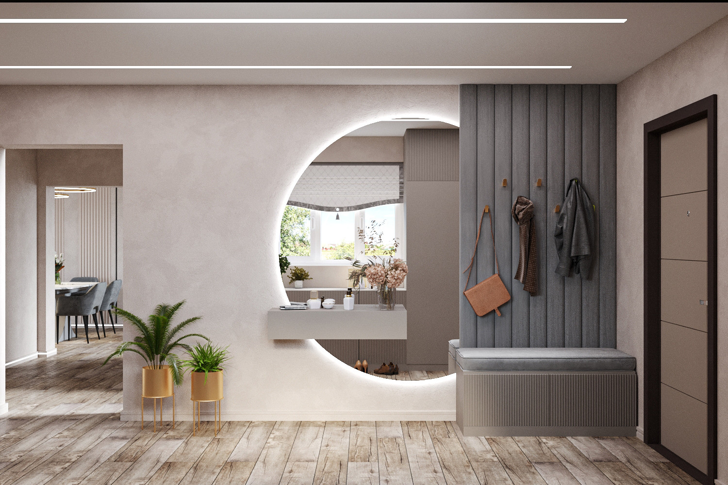 Обложка проекта: Современные оттенки серого и уютного дерева)