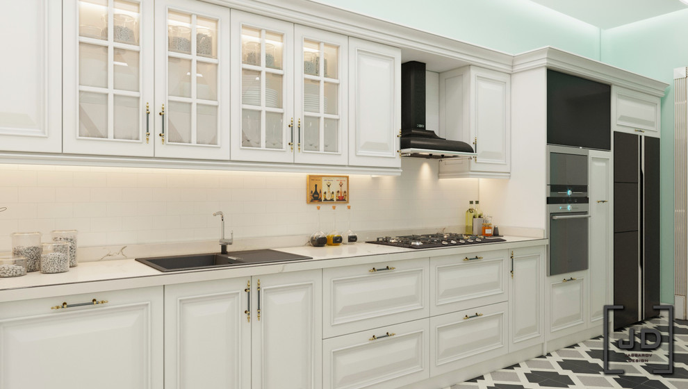 Дизайн кухни в стиле современная классика.