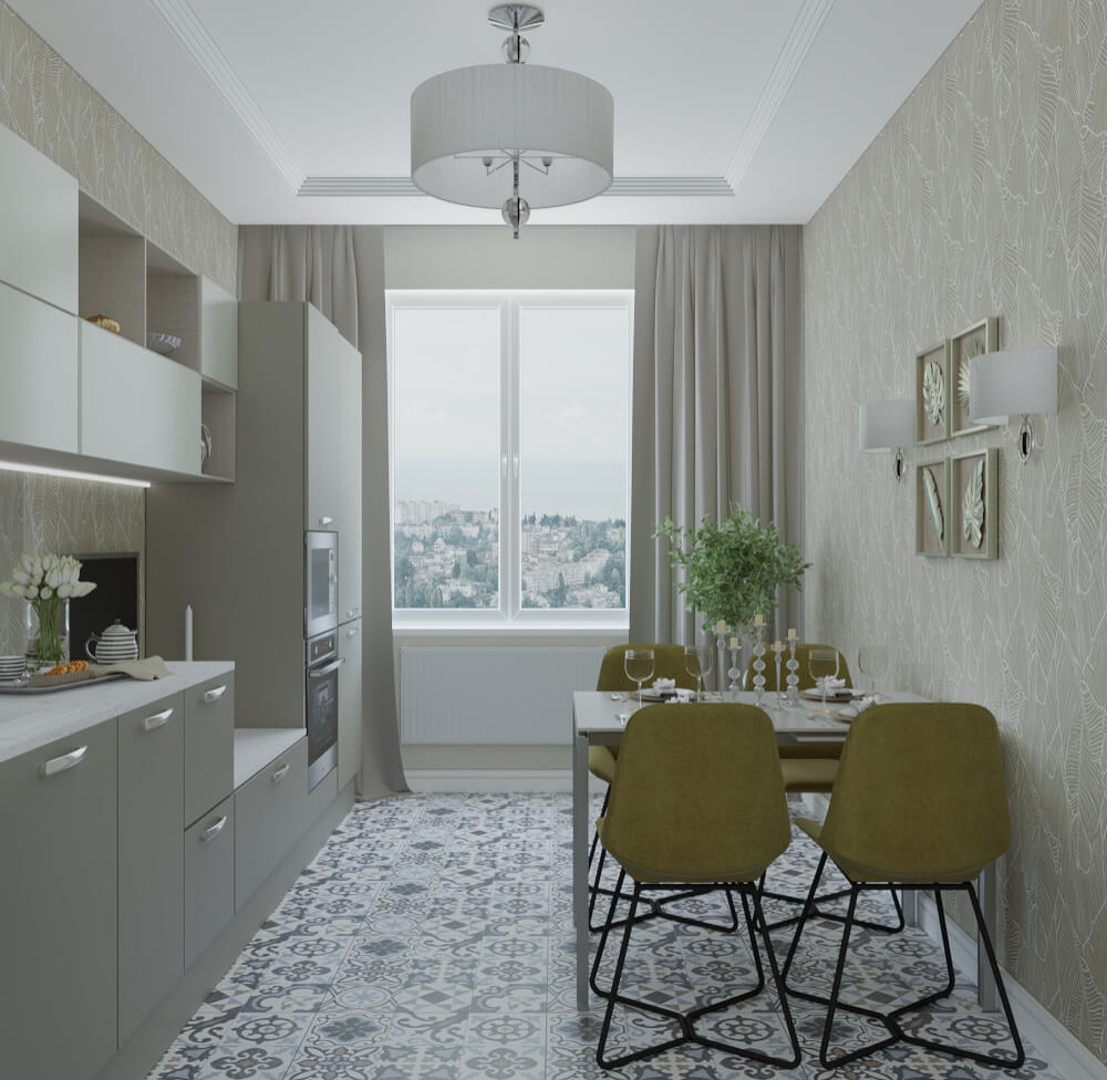 Дизайн столовой зоны в кухне
