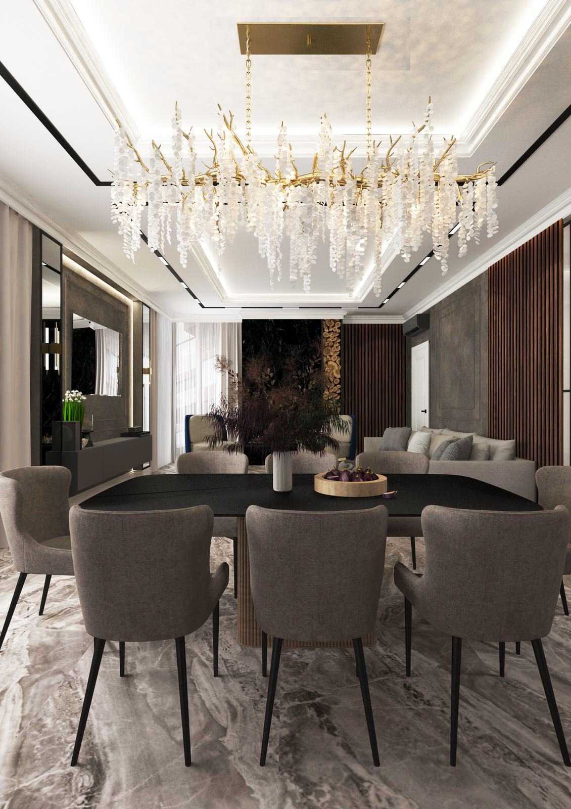 Обложка проекта: Кухня-гостиная из проекта частного дома 5 бригада