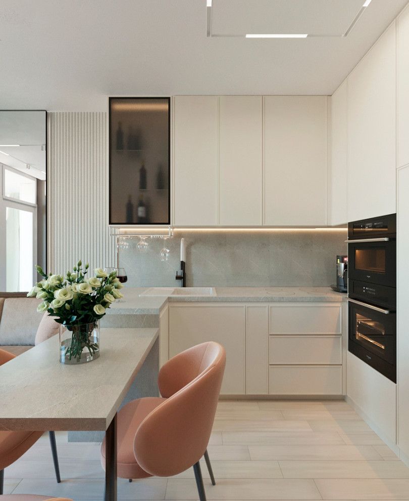 Обложка проекта: Квартира для молодой семьи в стиле эклектика