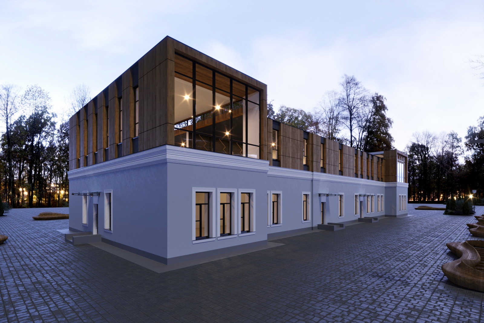 3d визуализация экстерьера зданий