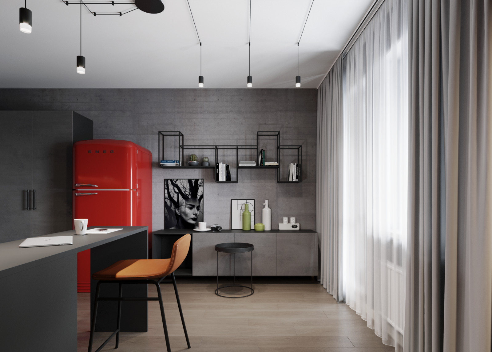 Квартира-студия на Яхтенной