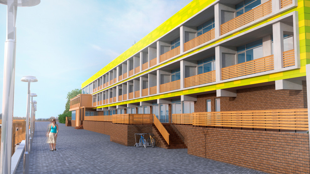 Обложка проекта: Реконструкция фасада санатория "Ставрополье" в г. Сочи