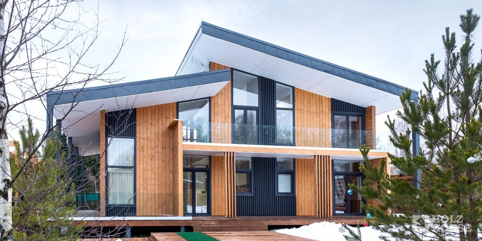 Загородные жилые коттеджи в стиле Шале