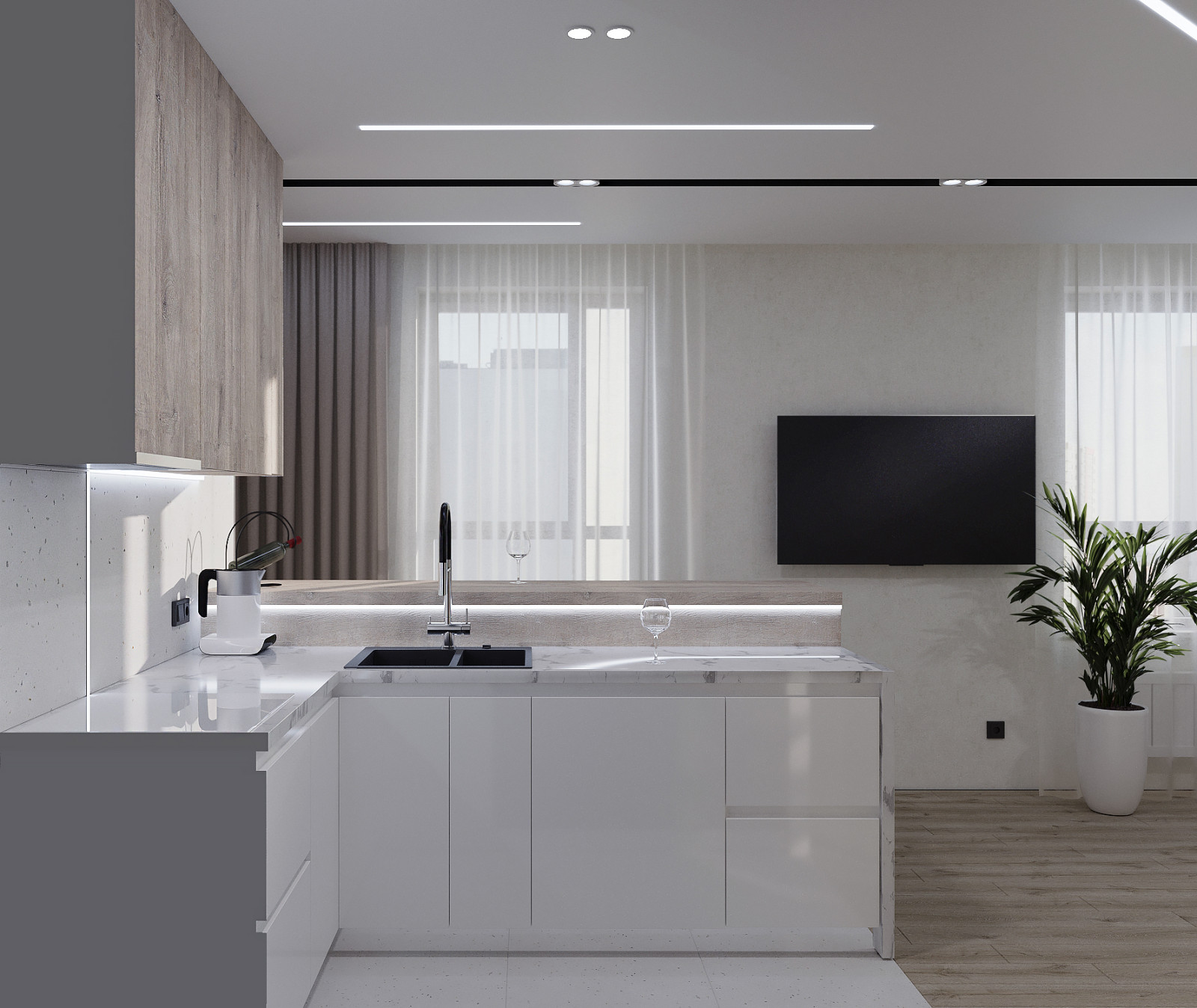 APARTMENT INTERIOR PROJECT 64 M2