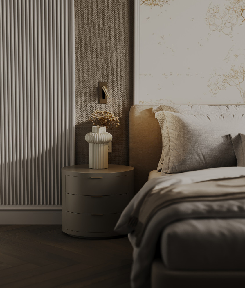 Утонченная минималистичная спальня