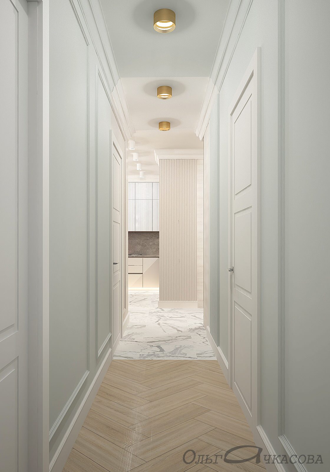 проект квартиры в Москве для семьи из четырех человек