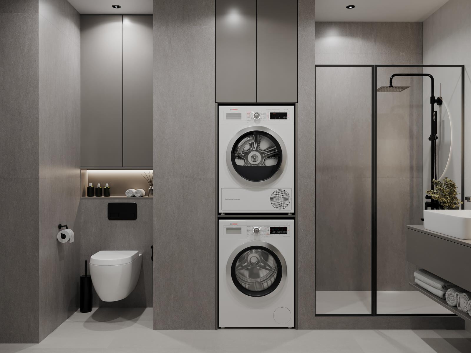 Квартира в серых оттерках. Современный стиль