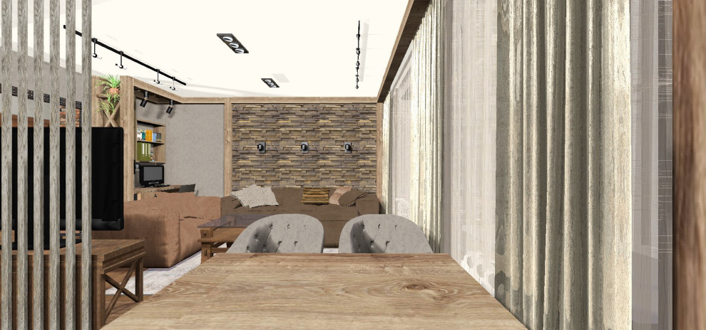 Лофт в гостиной