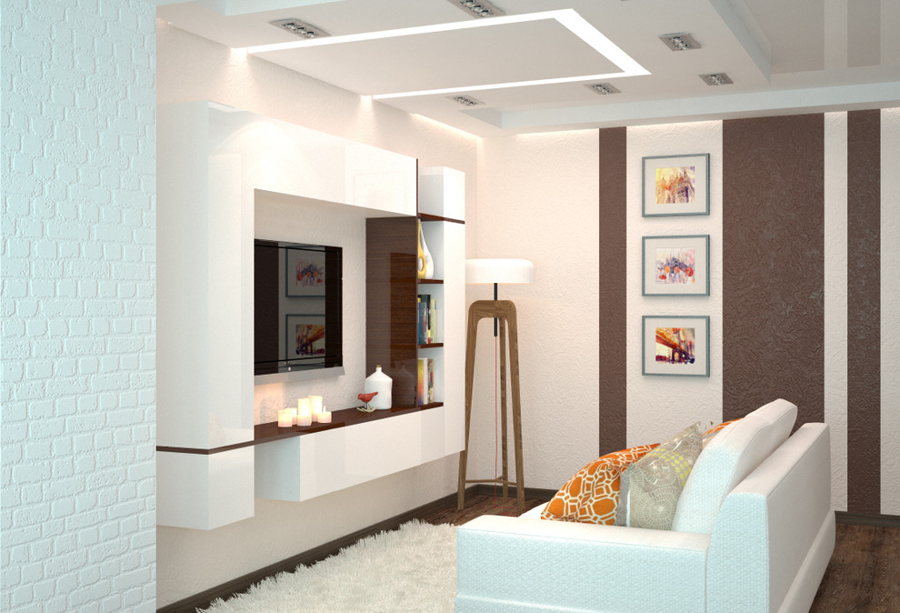Fresh and light interior design for kitchen studio