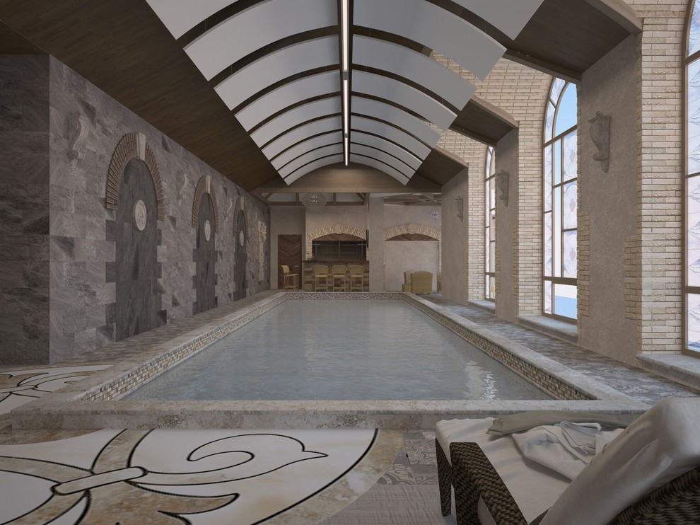 Обложка проекта: Дизайн-проект зоны бассейна и СПА особняка Шато